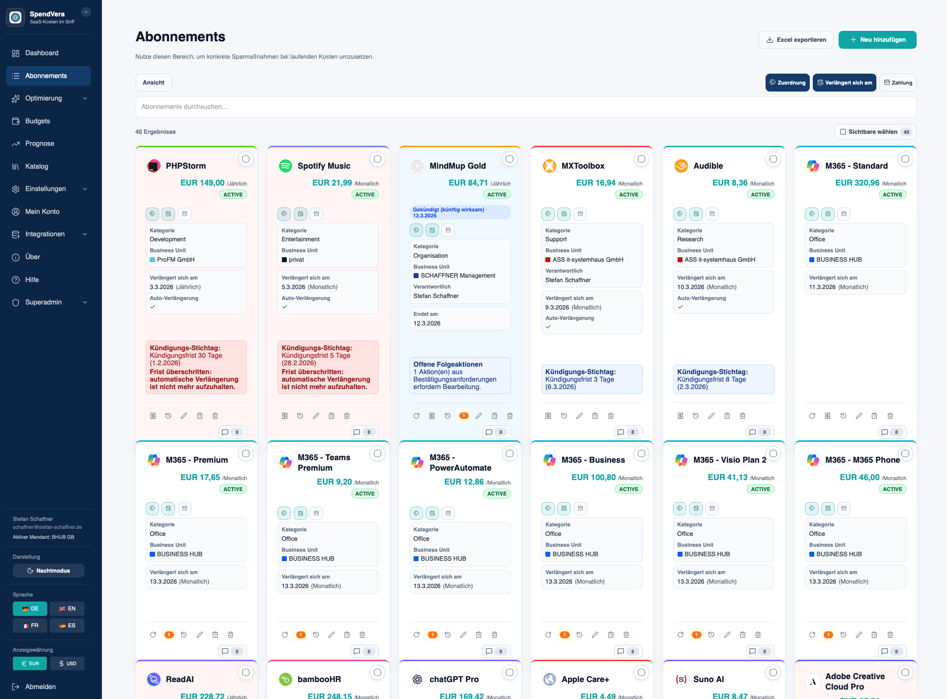 Transparenz & Struktur
